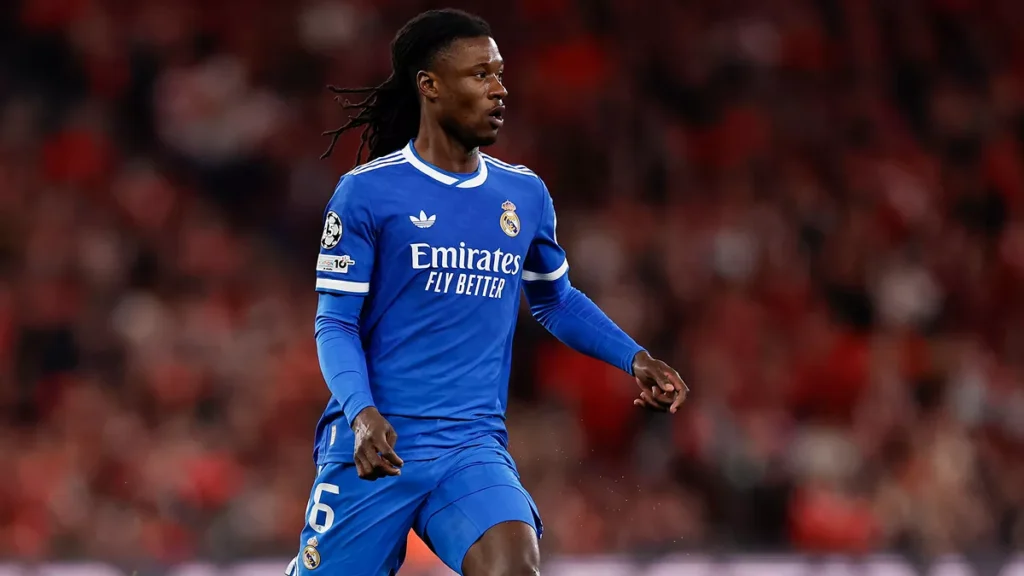 Eduardo Camavinga, en un partido con el Real Madrid