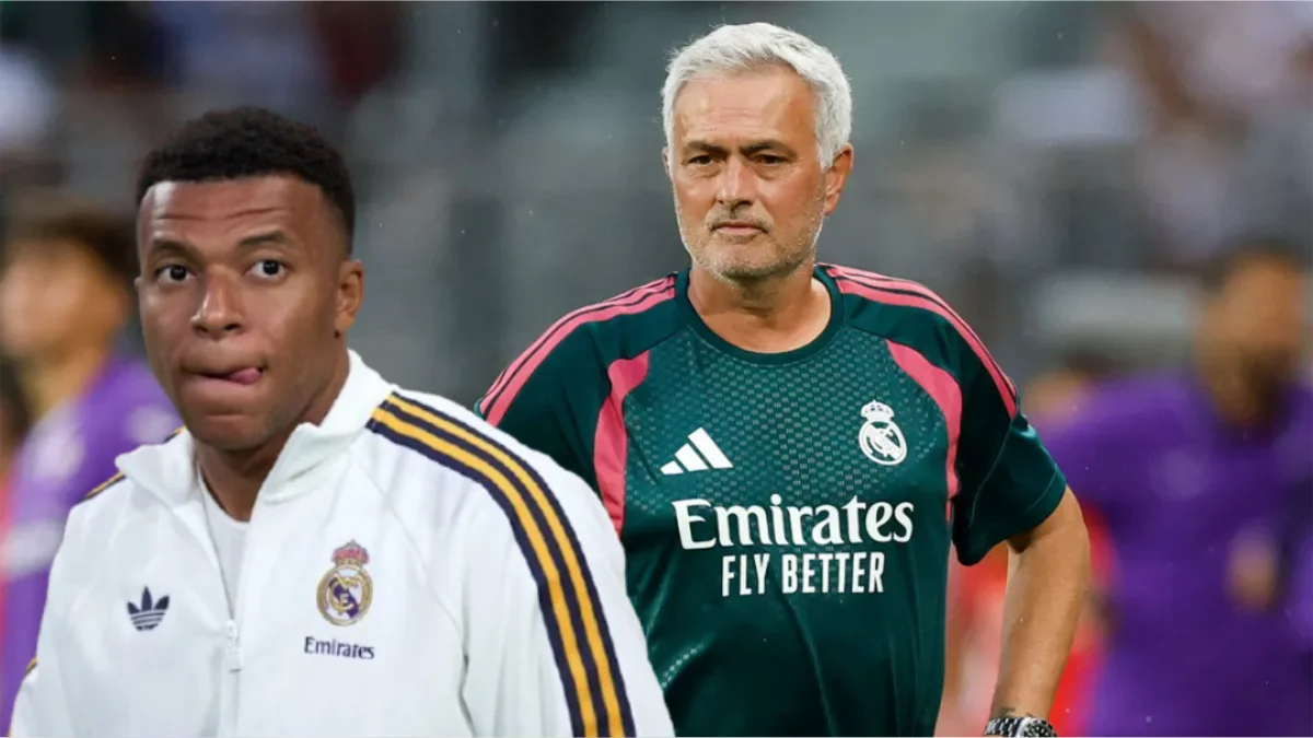José Mourinho y Kylian Mbappé