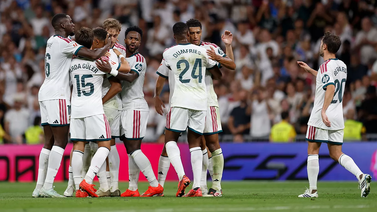 Jugadores del Real Madrid celebrando un gol