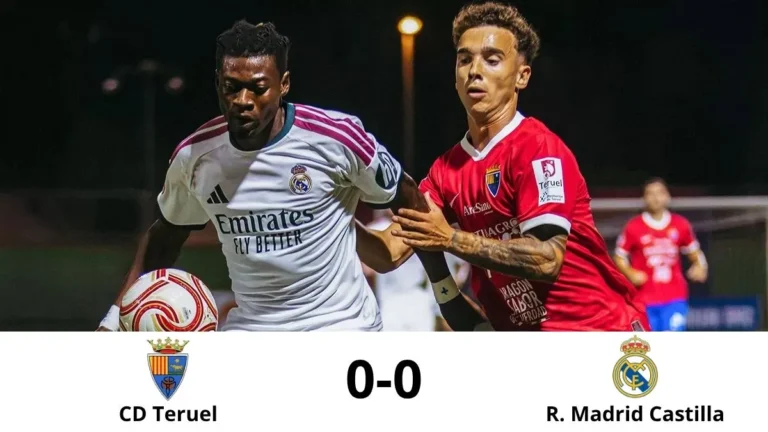 El Real Madrid Castilla empata frente al Teruel
