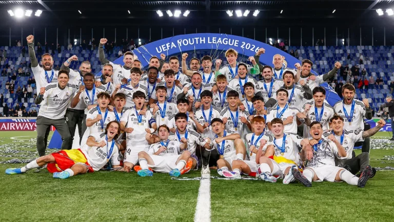 El Real Madrid, celebrando su segunda Youth League