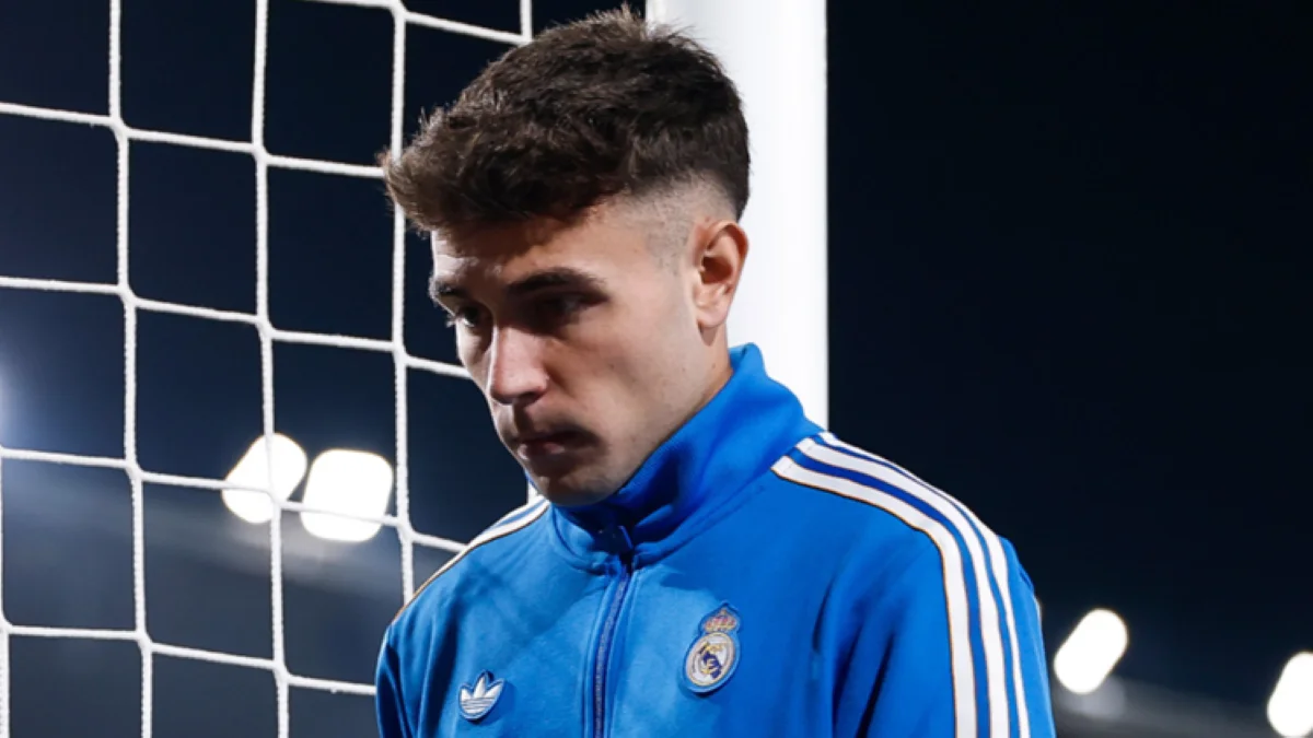 David Jiménez, con el chándal del Real Madrid