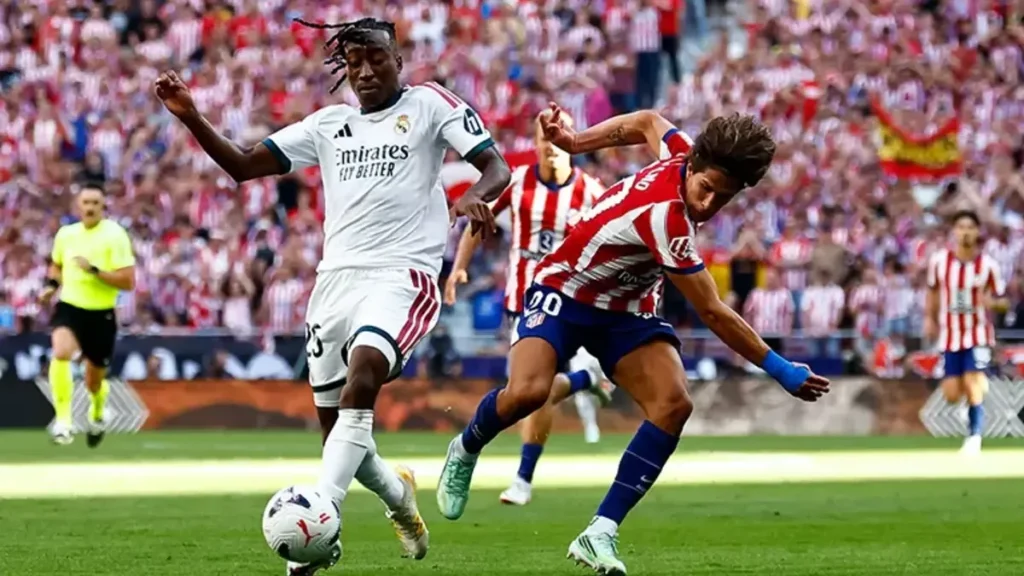 Diomande en su primer derbi con el Real Madrid