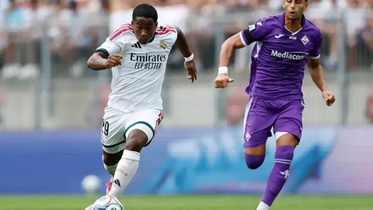 Endrick en el primer partido de la pretemporada del Real Madrid