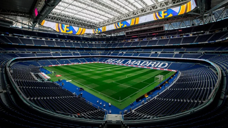 Vista panorámica del Santiago Bernabéu, estadio del Real Madrid