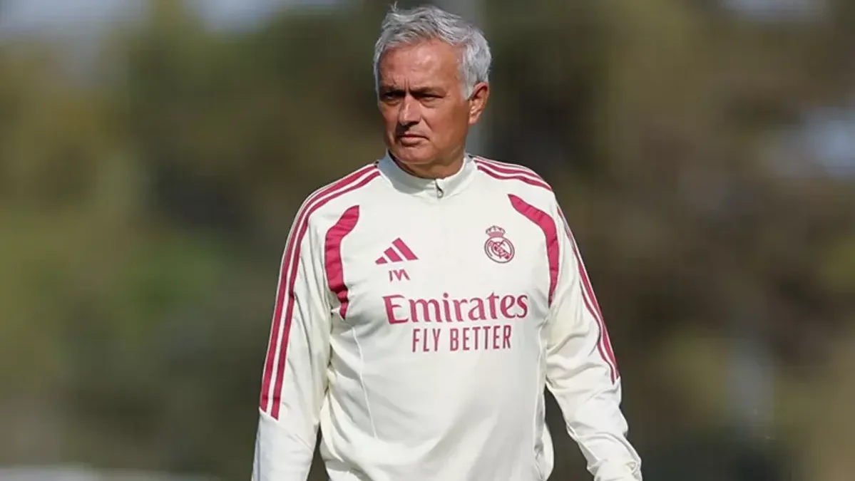 José Mourinho, entrenador del Real Madrid, en el entrenamiento