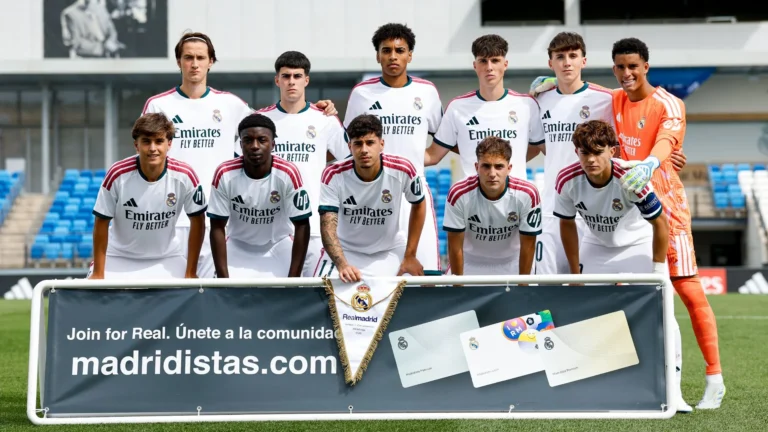 La alineación del Real Madrid Castilla en la victoria ante el Inter con goles de Yáñez y Santamaría