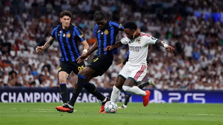Vinicius, en el partido contra el Inter de Milan