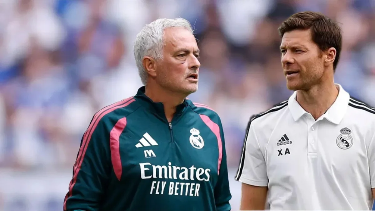 Xabi Alonso y José Mourinho