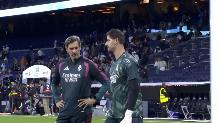 Diego López junto a Thibaut Courtois