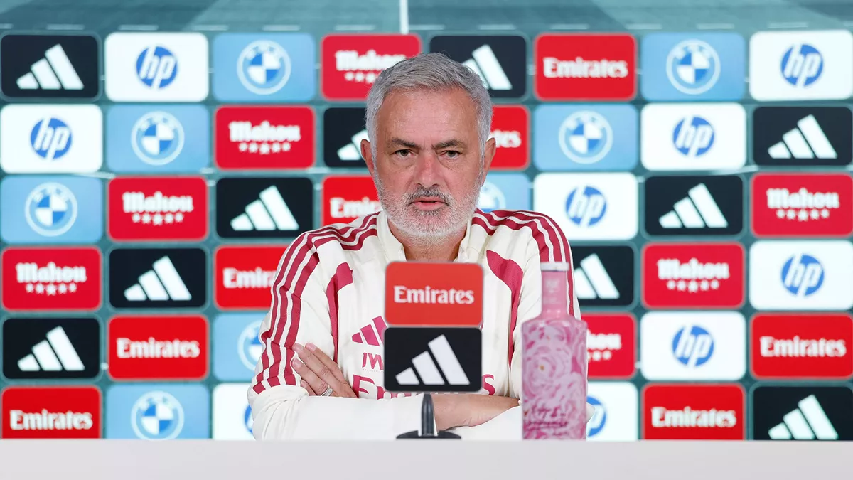 José Mourinho en sala de prensa