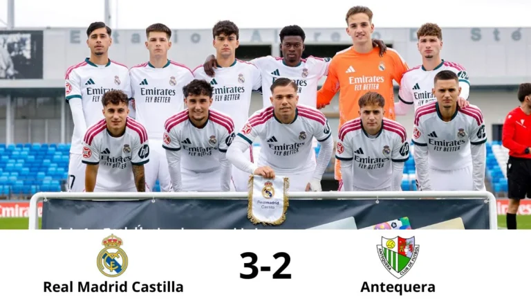 La alineación del Real Madrid Castilla frente al Antequera