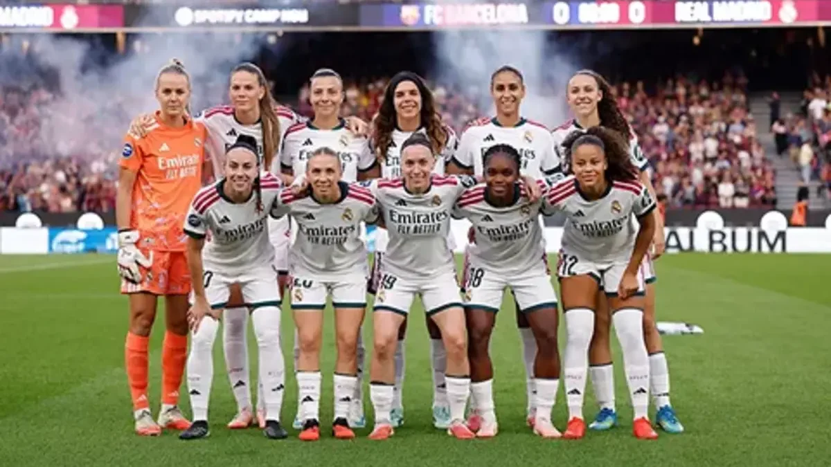 La alineación del Real Madrid en el clásico