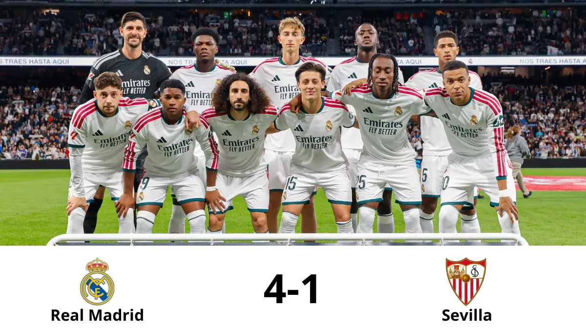 La alineación del Real Madrid frente al Sevilla